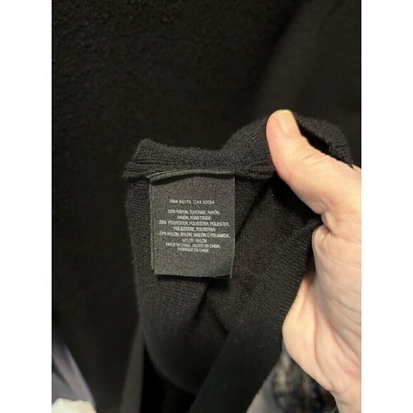 Moth Anthropologie Chester Sweater Dress Black Small Bell Sleeve - Picture 7 of 13